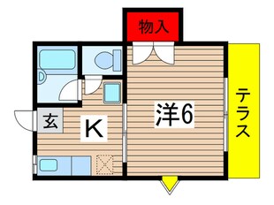 フレンドリ－の物件間取画像